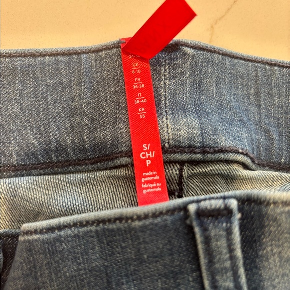 SPANX Women's Straight Leg Jeans - Dark Blue - Picture 2 of 4